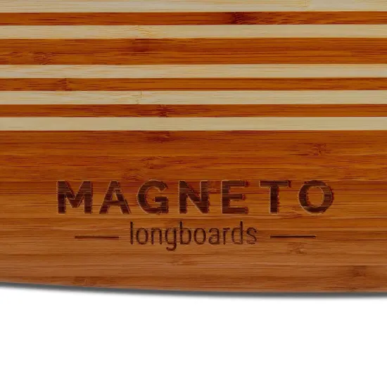 Magneto Hana Longboard Collection | 36" x 9.5" | Pintail Longboard Skateboard | Bamboo with Hard Maple Core | for Cruising, Carving, Dancing | Free Skate Tool | Short Pintail Brown {5}