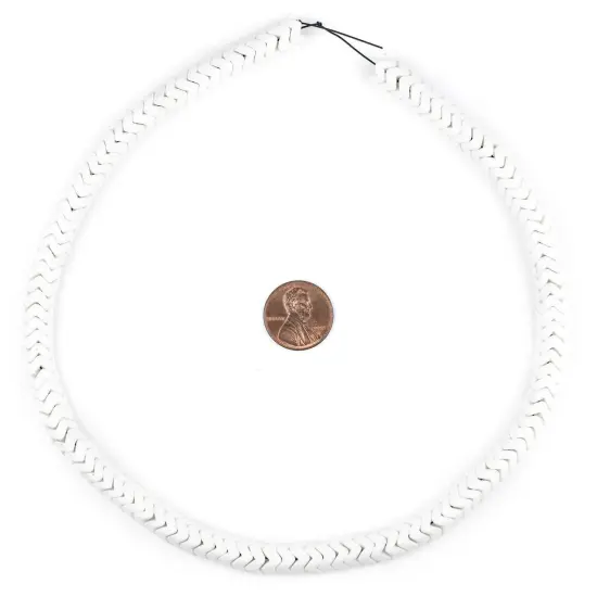 The Bead Chest White Agate Interlocking Snake Beads (8mm) {2}