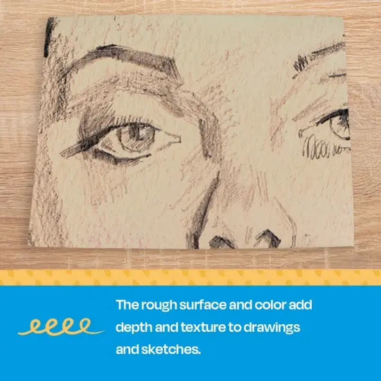 Sax Multipurpose Manila Drawing Paper, 56 lbs, 12 x 18 Inches, Cream, Pack of 500 {5}