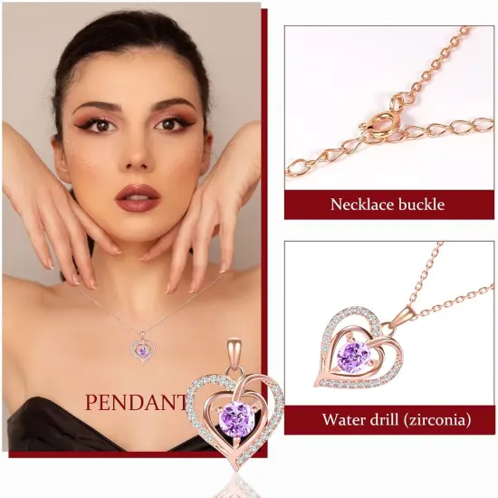 Preserved Rose Gifts Set includes 925 Sterling Silver Necklace {3}