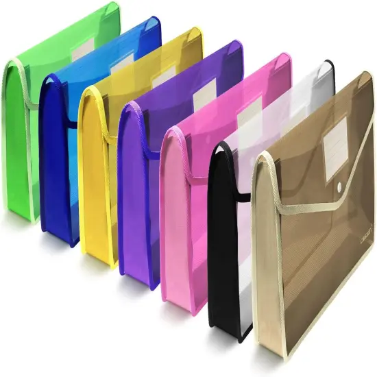 7 Pack B4 Plastic File Folders {1}