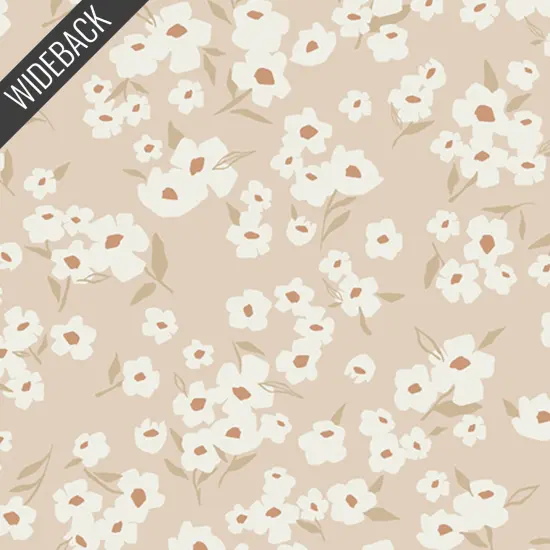 Spring Daisies Wideback (108 Inch) in Ecru (wide10206) | 108 Edition Wide Backs | AGF Studio | Art Gallery {1}