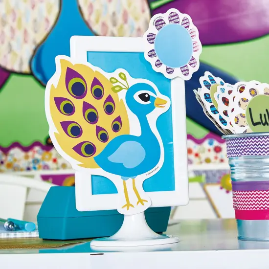 Carson Dellosa &ndash; You-Nique Peacocks Colorful Cut-Outs, Classroom D&eacute;cor, 36 Pieces {4}