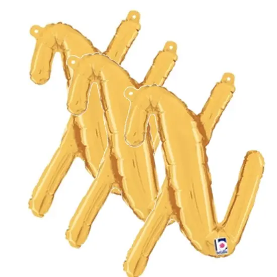 Betallic&reg; 14 inch Script Letter X Gold Air Fill Only {3}