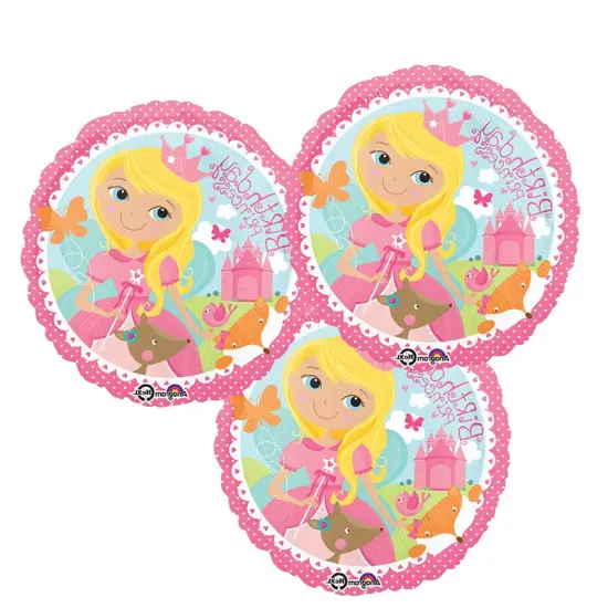 18" Woodland Princess Happy Birthday Balloon Forest Fairy Birthday Decor {4}