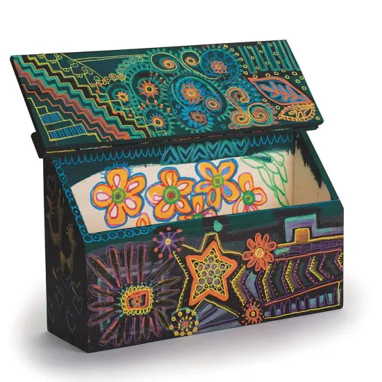 Unfinished Wood Letter/Mail Box. Fully Assembled & Ready to Decorate With Paint, Stain, Markers & More, Great For Kids Play Mailbox, Sandpaper Included {3}