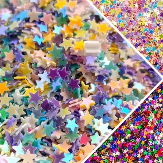 Glow in The Dark Tiny Stars Glitter {4}