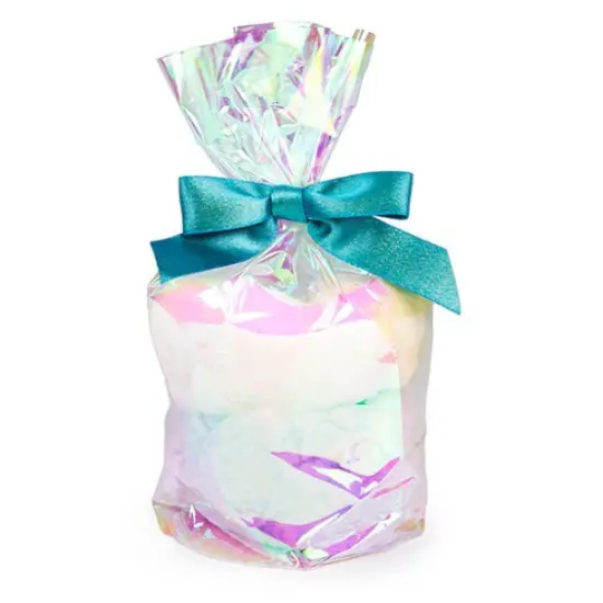 Iridescent Round Bottom Gusset Bags w/ Paper Base 4" x 10" 50 pack RPBGH4 {1}