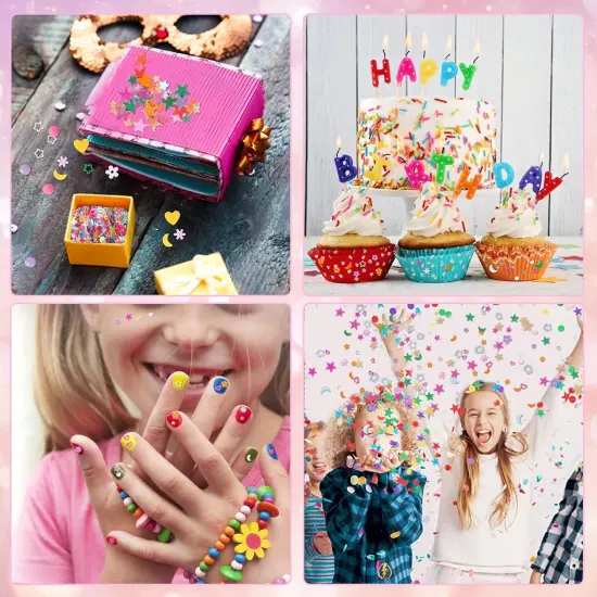 Multicolor Manicure Glitter Confetti {4}