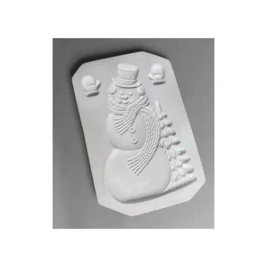9" x 7" x 1.5" Small Snowman Glass Fusing Kiln Mold {2}