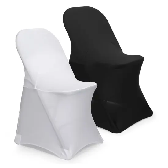 Lann's Linens 10 pcs Spandex Folding Chair Covers for Wedding, Party, and Banquet {6}