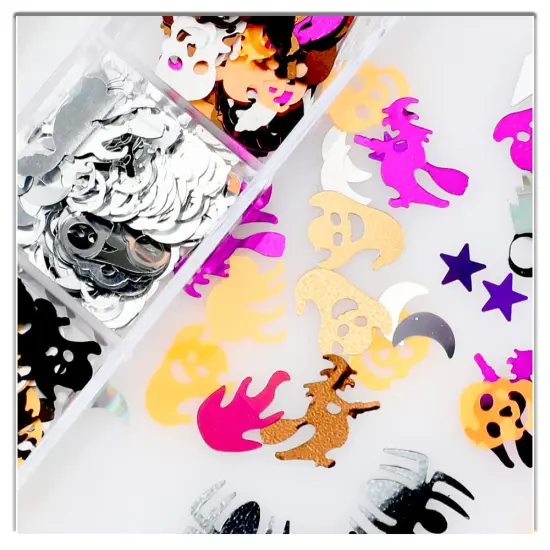 Halloween Nail Art Glitters {4}