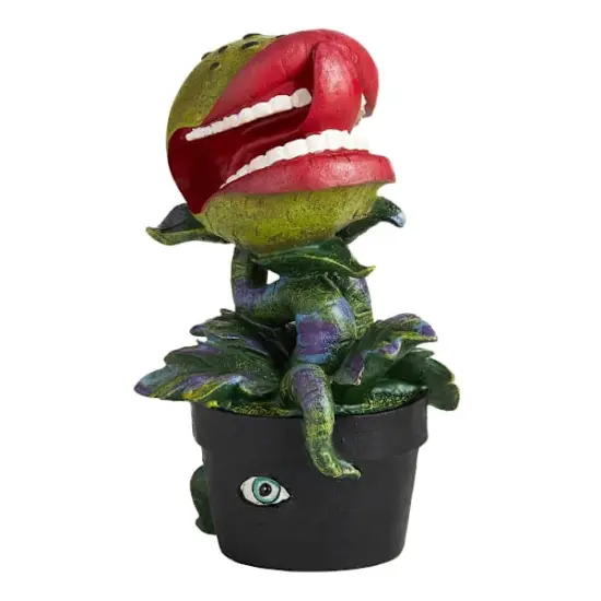 11" Halloween Flytrap Plant with Big Red Lips &ndash; Grim Gardens Style {1}