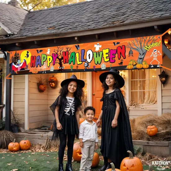 Happy Halloween Banner For Outdoor {2}