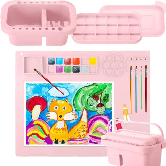 2 Pcs Painting Supplies Set with Silicone Painting Mat {1}