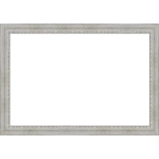 Rustic White Wash Framed Dry Erase Magnetic Board {1}