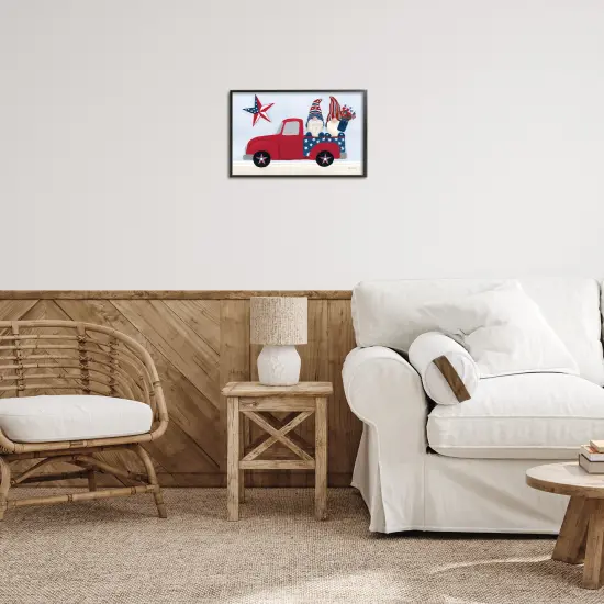Stupell Industries Patriotic Gnomes in Truck Framed Giclee Wall Art Design by Yvette St. Amant {2}