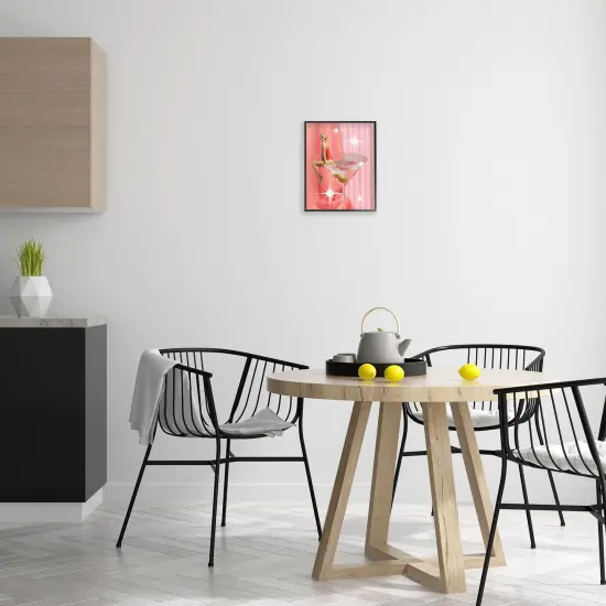 Stupell Industries Vintage Swimmer on Drink Framed Giclee Wall Art Design by Daphne Polselli {2}