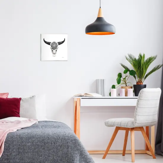 Stupell Industries Fashion Brand Cow Skull Wall Plaque Art Design by Amanda Greenwood {2}