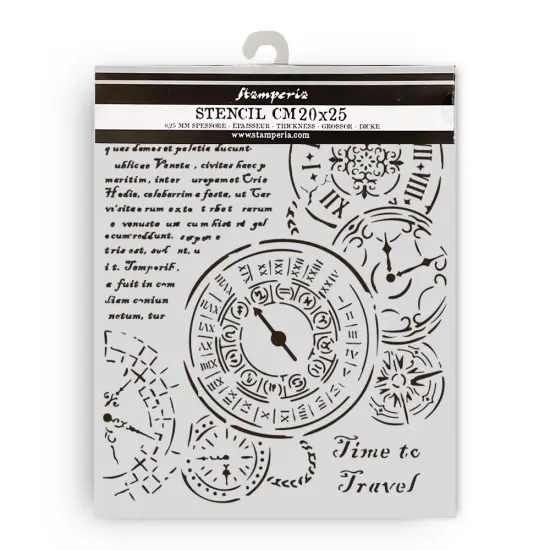 Stamperia Stencil 7.87"X9.84" -Venice City of Art Time to travel {1}