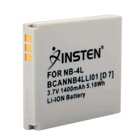 Insten NB4L NB-4L Compatible Li-Ion Battery for Canon Powershot Digital ELPH 100 300 310 330 HS / SD300 SD330 SD1400IS White {1}