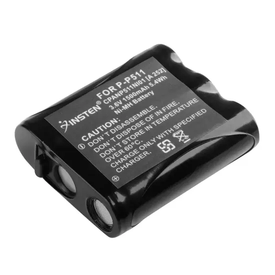 Insten P-P511 Type 24 Replacement Ni-MH Battery HHR-P402A HHR-P402 for Panasonic Cordless Phone KX-FPG371 KX-TG2236S Black {2}