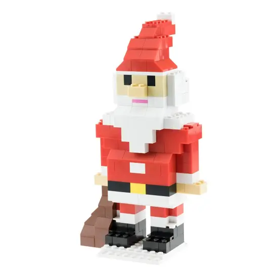 Strictly Briks Building Bricks and Blocks Set | Classic Briks Santa | 100% Compatible with All Major Brick Brands | 161 Pieces Multicolor {1}