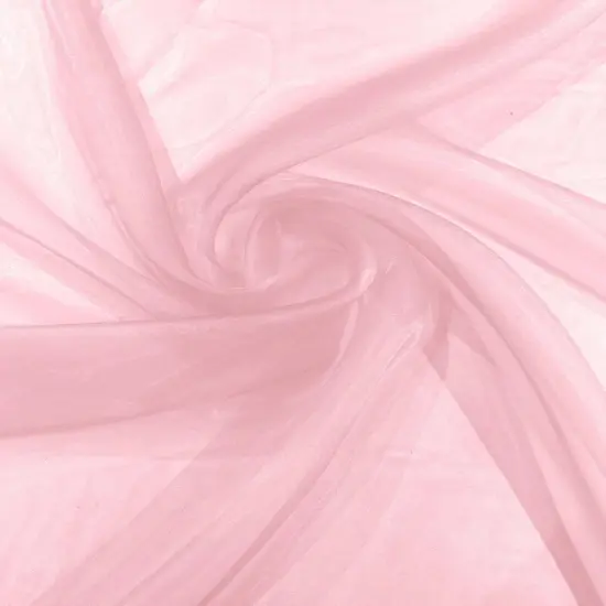 1 Yard Crystal Organza Fabric Soft Sheer Lightweight Material for Dresses Linings Costumes Bubble Gum Pink {4}