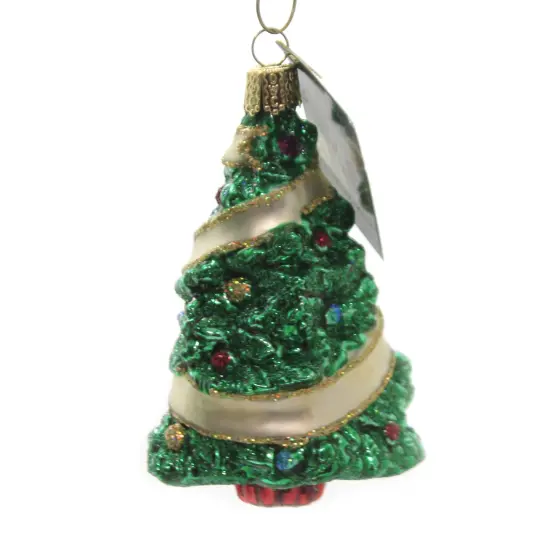 Old World Christmas 4.0 Inch Sentimental Christmas Tree Tree Ornament , Ornament Green {2}