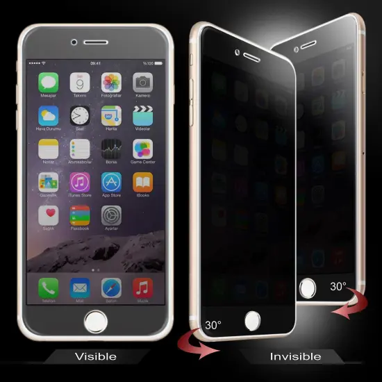 Insten for iPhone 6S Plus / 6 Plus 5.5 Privacy Anti-spy Real Tempered Glass Screen Protector Film {2}