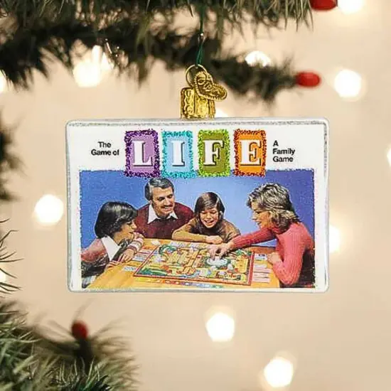 Old World Christmas 2.75 In The Game Of Life Christmas Tree Ornament , Board Game Family Multicolored {3}