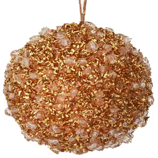 4" Diamond Ice Ball Ornament &ndash; Luxurious Sparkling Christmas Decoration {1}