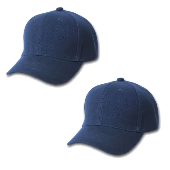 Mechaly Comfortable Solid Adjustable Unisex Baseball Cap Hat - 2 Pack {2}