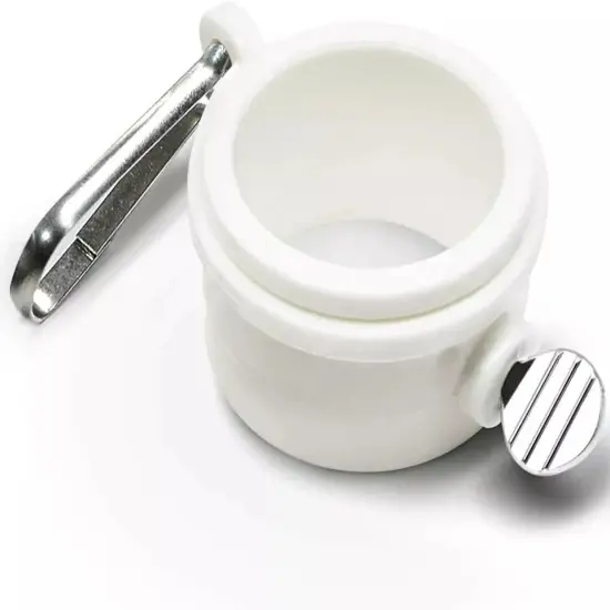 2 Pcs 1.5" Plastic Flag Pole Mounting Rings Set Mounting Rings Kit Carabiner {1}