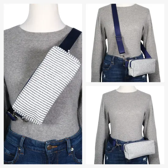 Crosscut Sewing Co.&reg; Belt Bag Sewing Project Kit - Beginner Friendly DIY Sewing Kit Stripe {5}