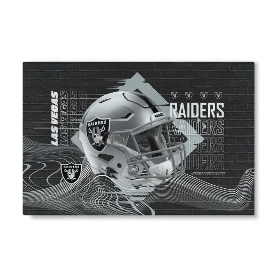 Las Vegas Raiders NFL Wavelength Washable Rug 20X32 Inches {1}