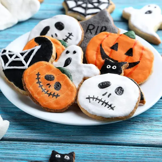 30 Pieces Halloween Cookie Stencils(Classic Style,Painting,Tool) {2}