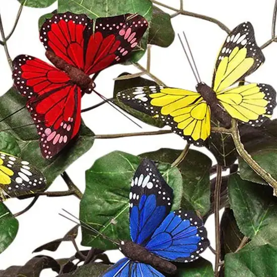 Delightful Tiny Butterflies Assorted Colors 3-1/4" 12 Each Package {4}