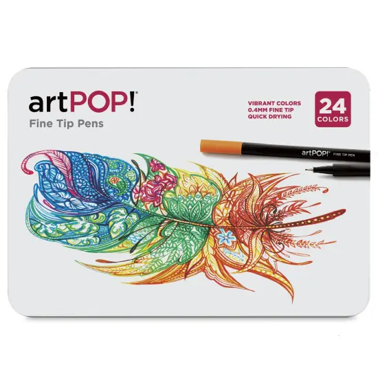 artPOP! Fine Tip Pens, Set of 24, Colored Fine Art Pens for Journals, Drawing, Doodling, Scrapbooks, Sketching, Illustration, Fine Point {3}
