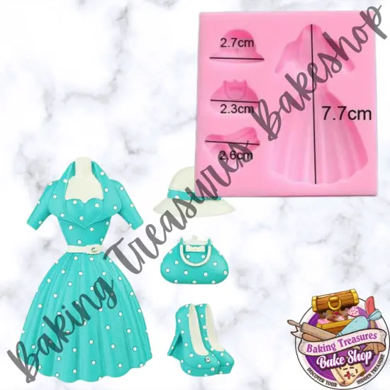 Pin-up Dress Silicone mold {3}