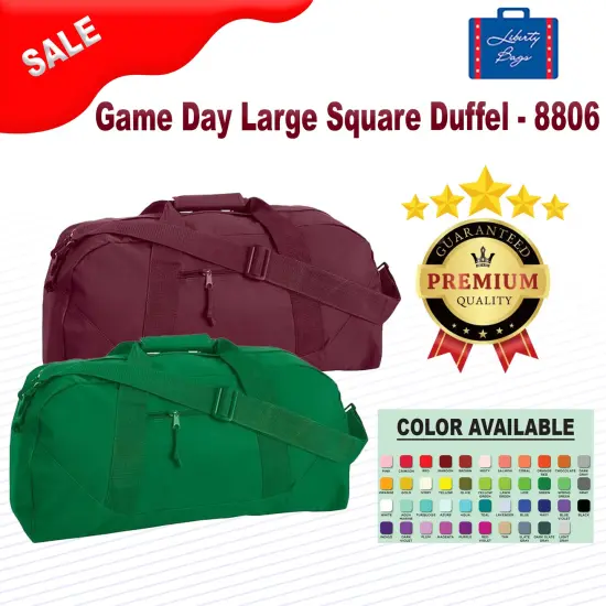 Liberty Bags&reg; Game Day Large Square Duffel ORANGE {2}