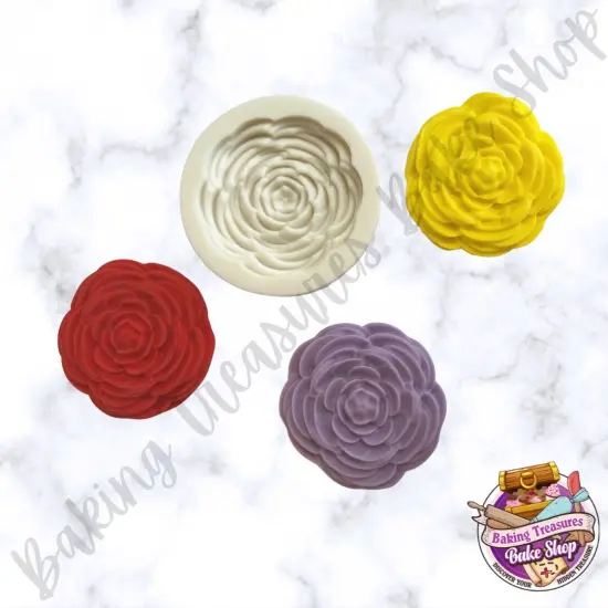 Large Size Rose Silicone Mold {2}