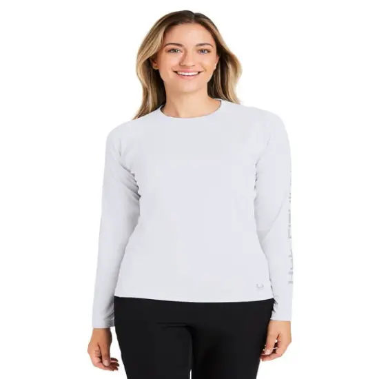 HUK&reg; Ladies Pursuit Long-Sleeve T-Shirt White {3}