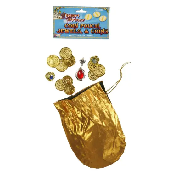 Desert Prince/Princess Coin And Jewel Pouch Costume Accessory {3}