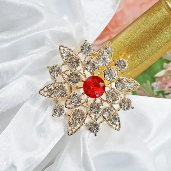 North Star Rhinestone Chair Band Buckle Silver Metal Accent 2 Inch Width {3}