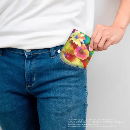 Floral Fireworks | 2026-2027 3.5 x 6.5 Inch Two Year Monthly Pocket Planner Calendar {5}