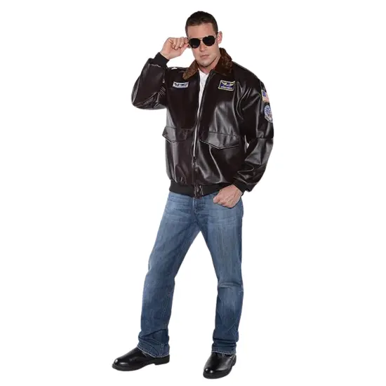Flying High Jet Pilot Adult Costume Bomber Jacket {1}