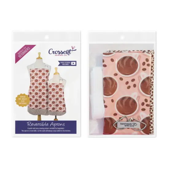 Crosscut Sewing Co.&reg; Apron Sewing Project Kit - Beginner Sewing Kit - Sewing Kit for Kids Candy {9}
