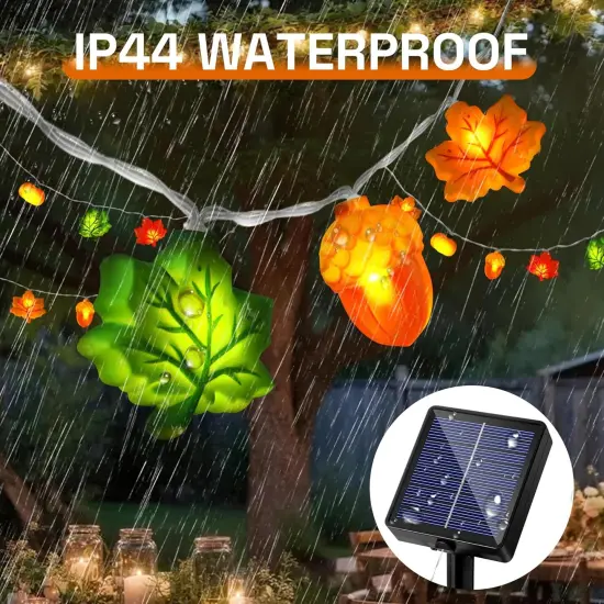 Acorn Pumpkin Maple Leaf String Lights {2}