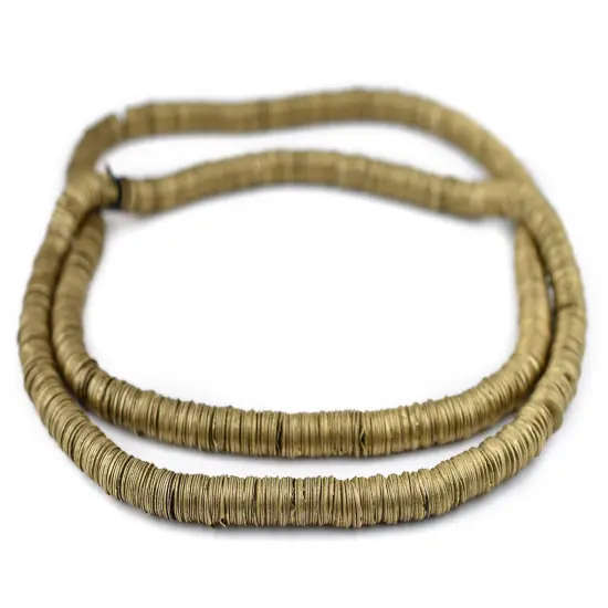 The Bead Chest Brass Interlocking Crisp Beads (8mm) {3}